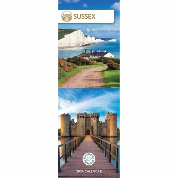Sussex Slim Calendar 2024