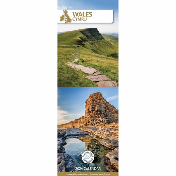 Wales Slim Calendar 2024