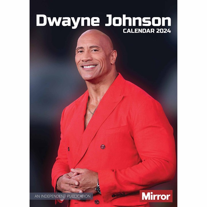 Dwayne Johnson A3 Calendar 2024 Calendars Store