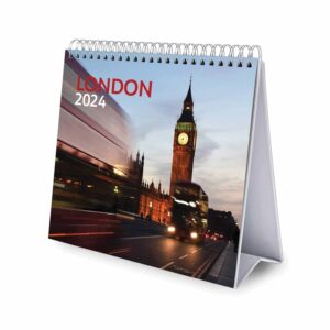 London Easel Desk Calendar 2024
