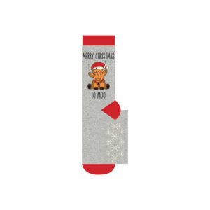 Merry Christmas to Moo Socks - Size 4 - 8