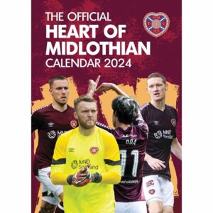 Hearts FC A3 Calendar 2024