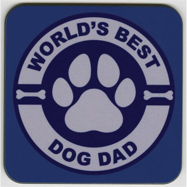 World's Best Dog Dad Coaster