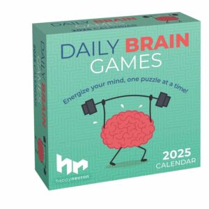 Daily Brain Games Desk Calendar 2025