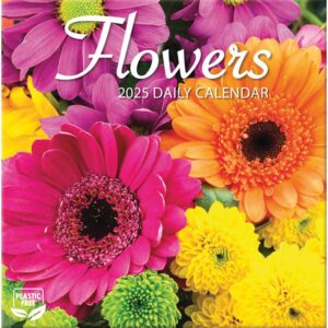 Flowers Desk Calendar 2025