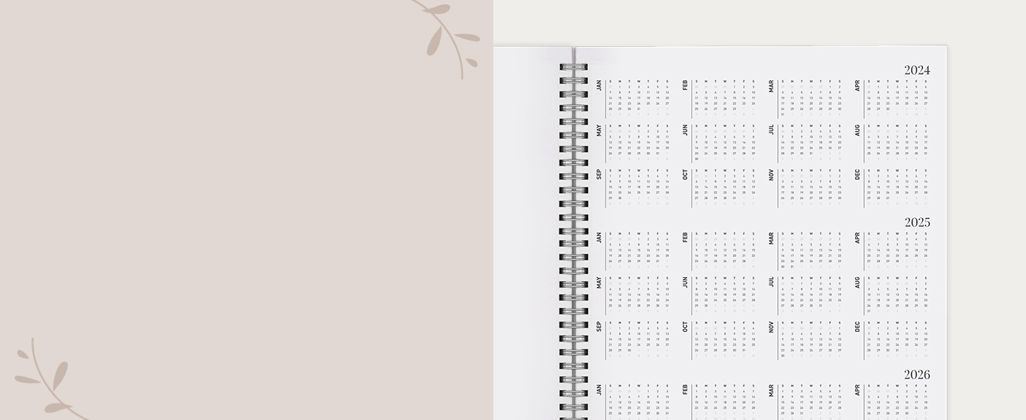 Plan Ahead with 3-Year Calendar Overview