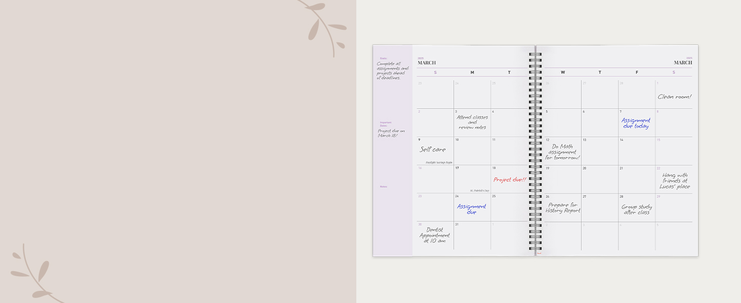 Monthly Spreads for Effective Planning