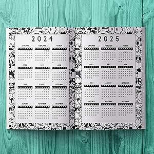 Yearly at a glance pages 2024-2025