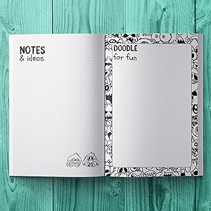 Notes and ideas and doodle for fun pages