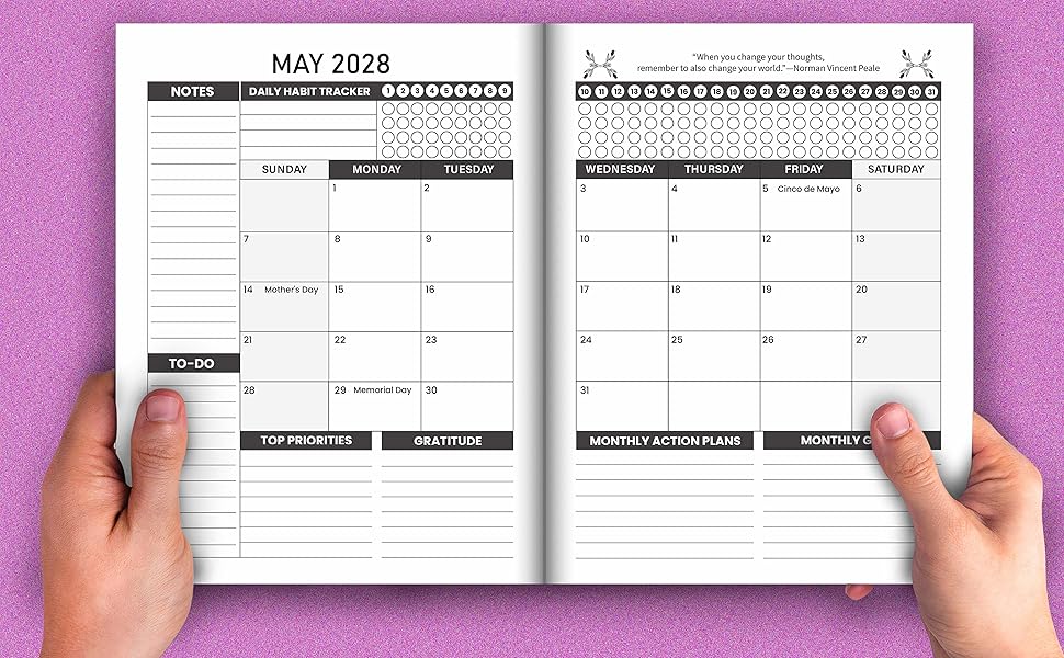 2025-2029 Monthly Planner