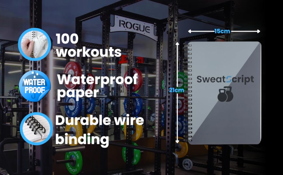 fitness planner and logbook for exercise waterproof paper