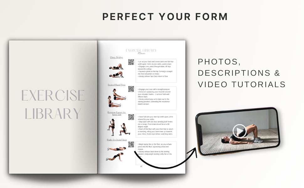 open book with qr code for exercises