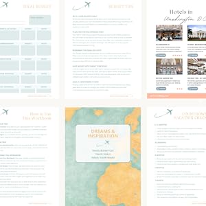 Travel planning workbook, family travel, travel with kids, travel guide, itinerary