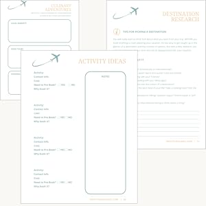 Travel planning workbook, family travel, travel with kids, travel guide, itinerary
