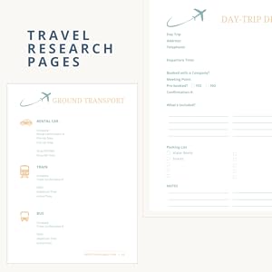 Travel planning workbook, family travel, travel with kids, travel guide, itinerary