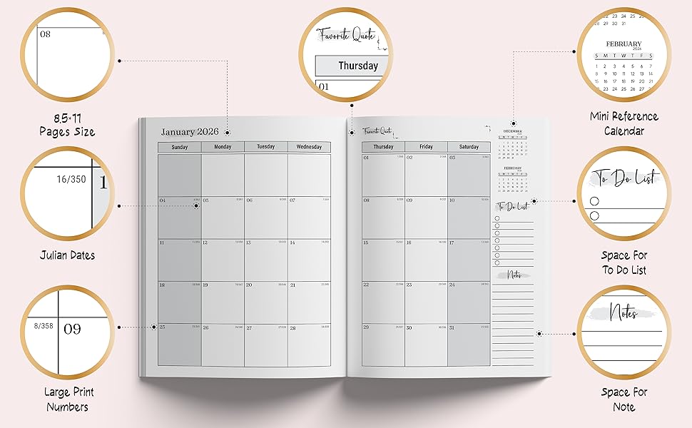 2026-2027 Monthly planner
