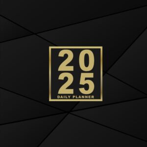 Daily planner 2025: Two pages per day diary, 12 months from January to December, A4 format