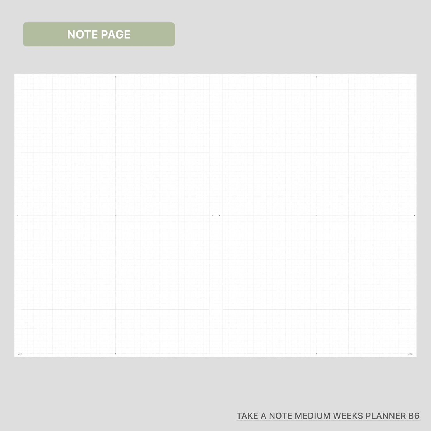 TAKE A NOTE 2025 MEDIUM WEEKS PLANNER B6 - Image 9