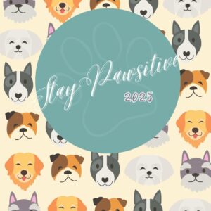 Peach Dog Diary 2025 5x8" Weekly Planner Diary Address Book - Work & Organisation - Jan to Dec '25