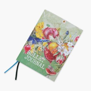 Daphne’s Diary Bullet Journal | 240 dotted pages | Diary for creative writing and drawing | Ideal for creating your own layout | With fabric cover and two ribbon bookmarks |