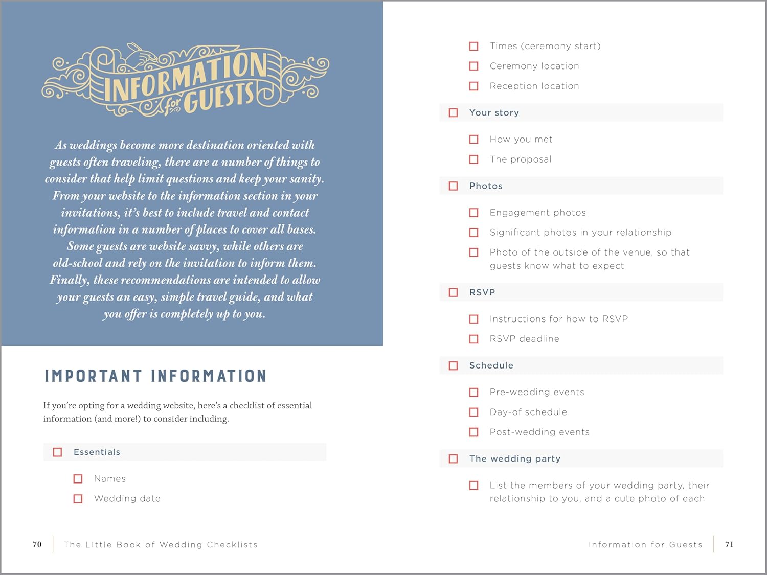 The Little Book of Wedding Checklists: All the Lists and Tips You Need to Plan the Big Day - Image 5