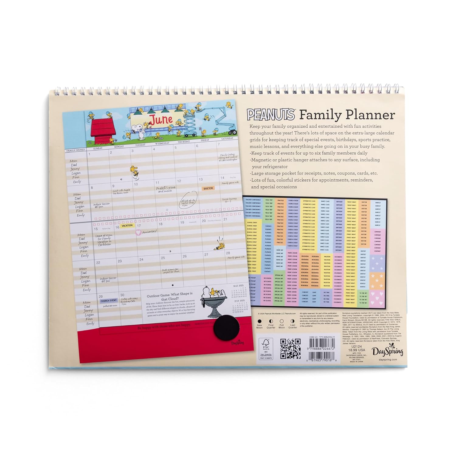 Peanuts: 2025 Inspirational Family Planner - Image 2