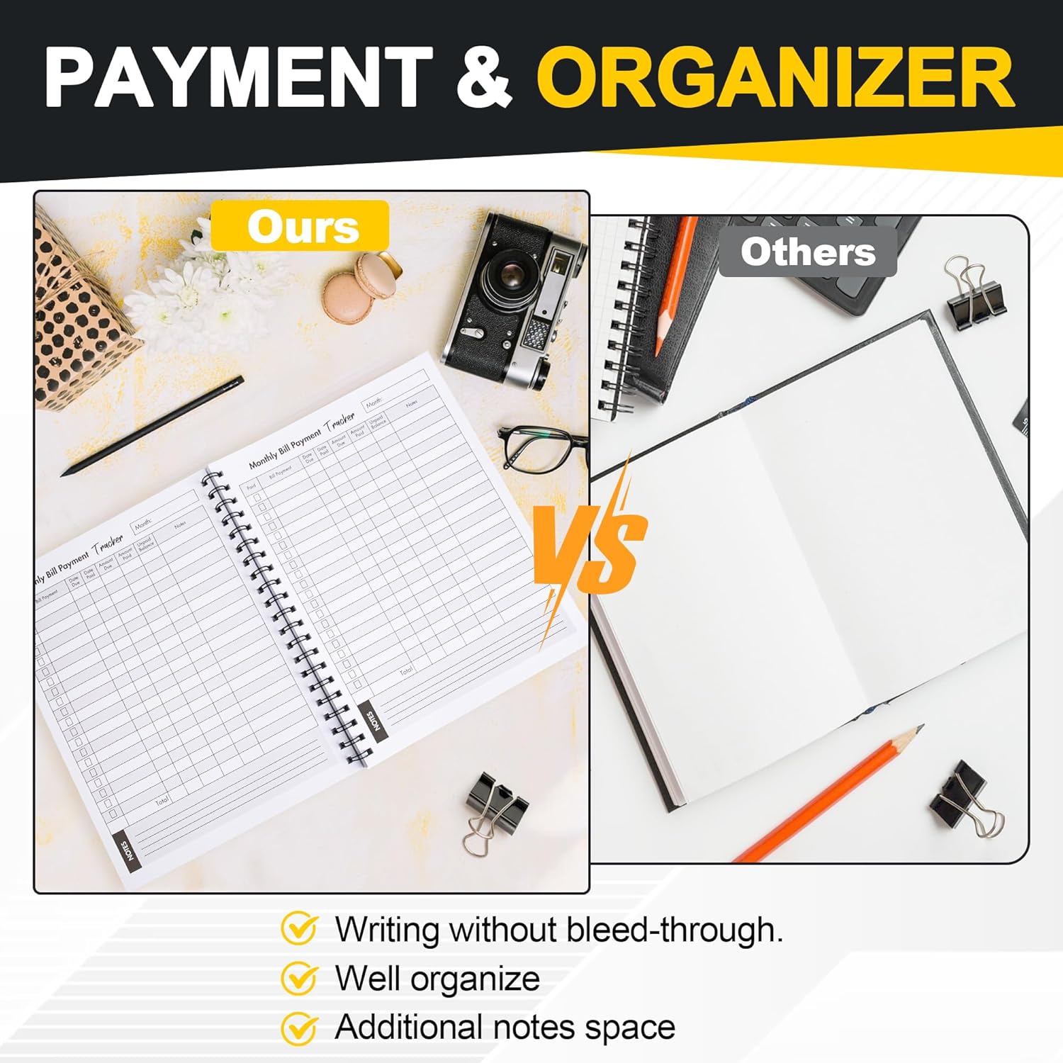 Bill Tracker Notebook: Monthly Bill Payment Checklist with Spiral Binding - 8.5" x 11" 132 + Pages - Image 4