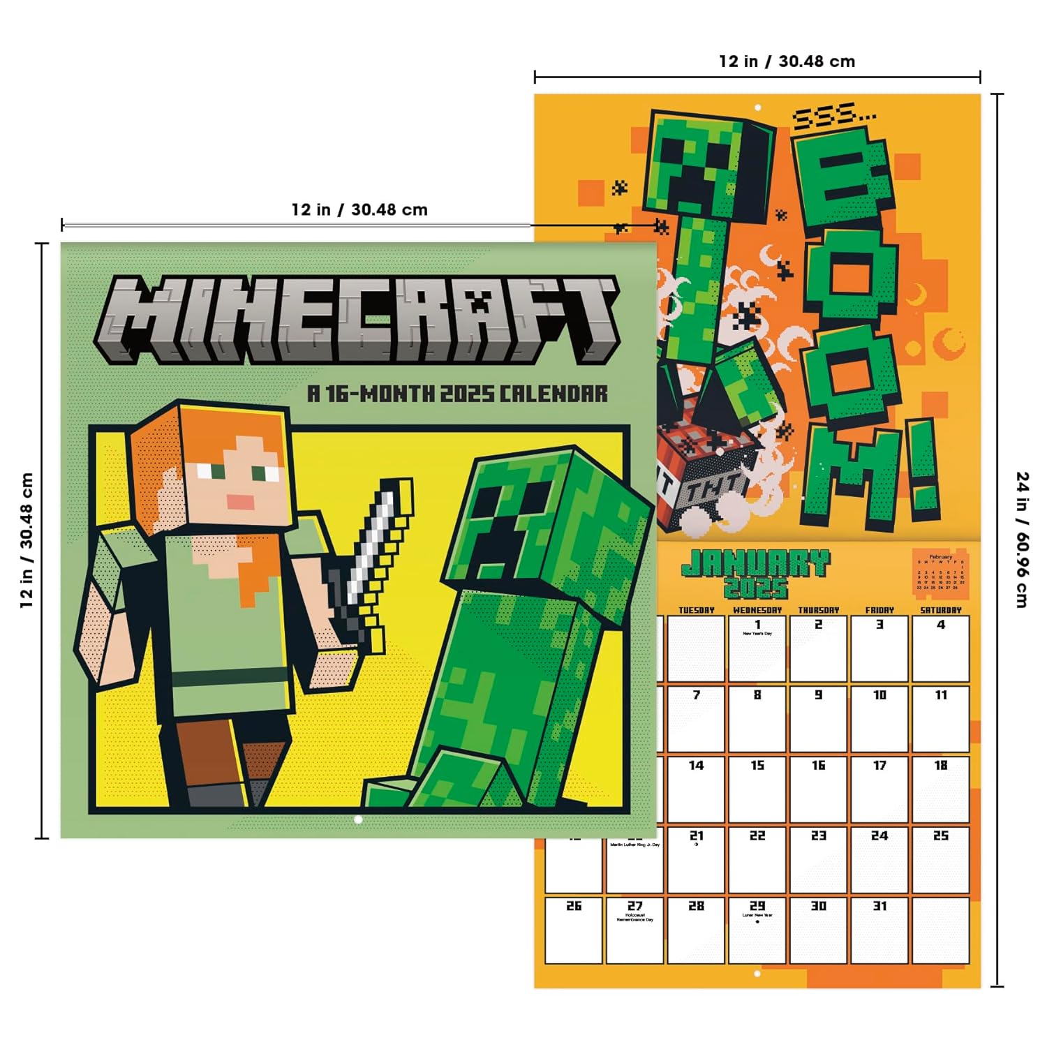 2025 Minecraft Wall Calendar - Image 7