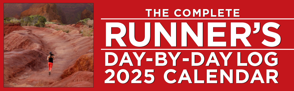 Complete Runner's Day-by-Day Log 12-Month 2025 Planner Calendar banner