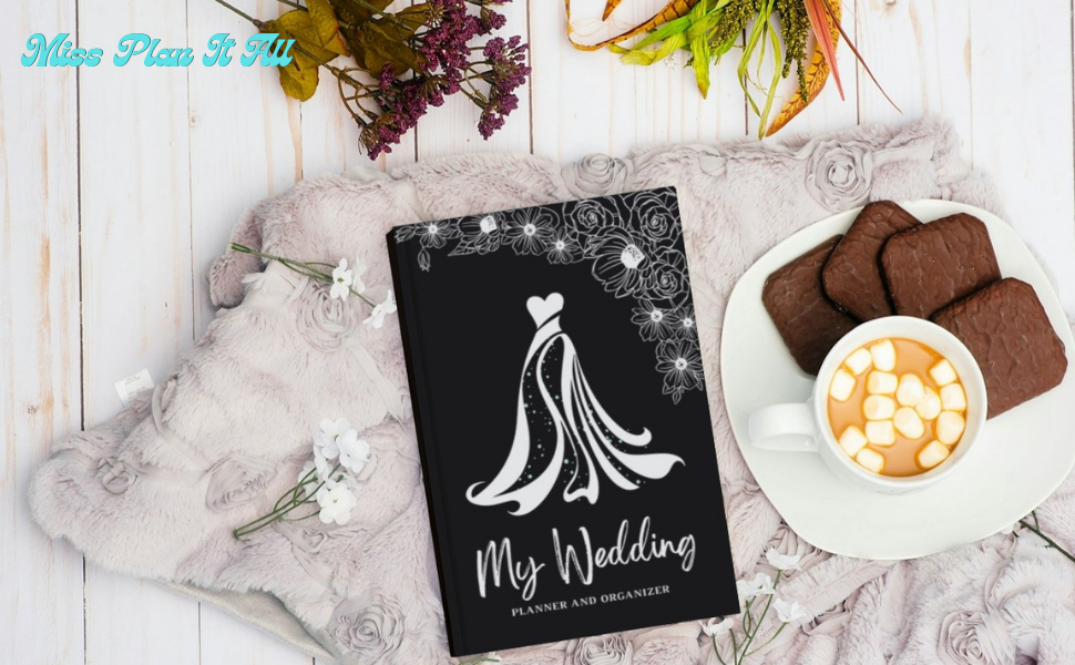 black bridal book for wedding planning, bridal book for wedding planning, micro wedding planner book