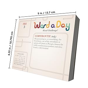 desk calendar 2024-2025 page a day box calendars planner gifts for men women room decor