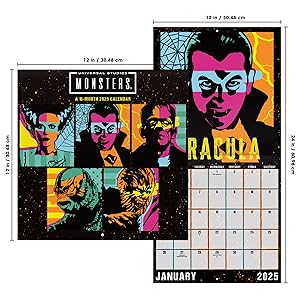 calendar 2024-2025 wall calendars planners gifts for men women home room decor gift