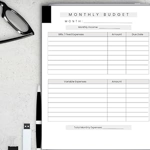 monthly budget for teens
