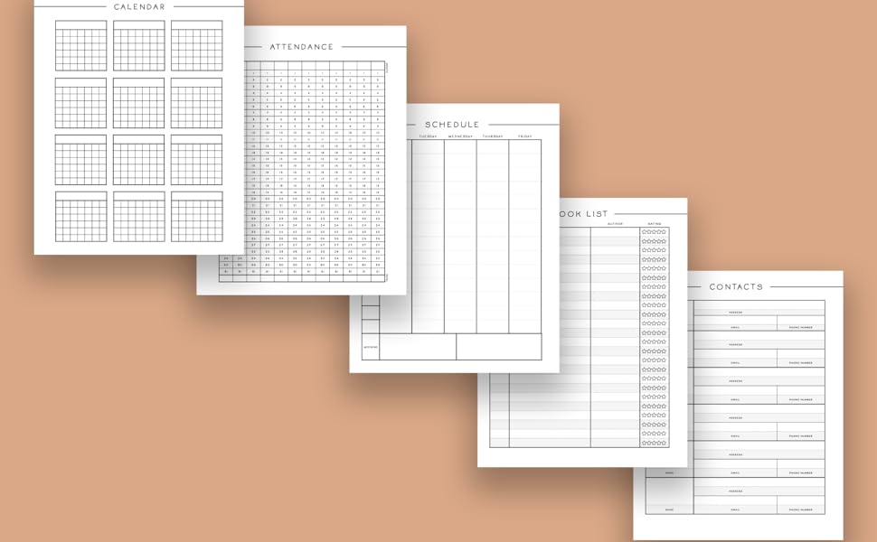 Student Lesson Planning Notebook Dreamland Trackers