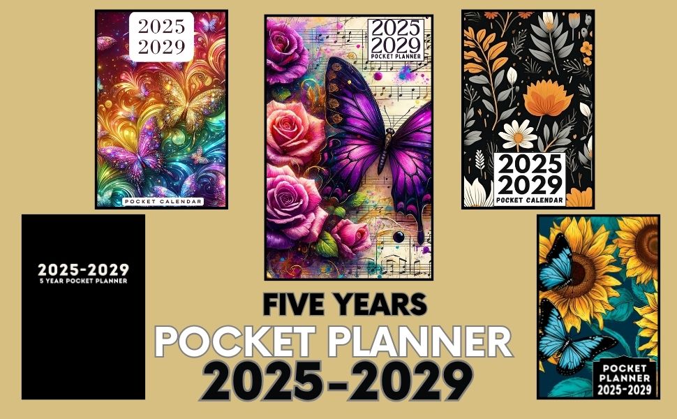 5 Year Weekly & Daily Appointment Book for time Management From January 2025 To December 2029