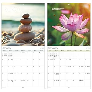 wall calendars 2024-2025 small calendar planner gifts for men women room decor gift