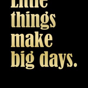 Daily Diary 2025: One Page per Day Fully Dated and Lined Journal for Women & Men|1 Year with Inspirational & Motivational Quotes and Space for ... Size 6x9 a5|Inspiring Black & Gold Cover