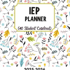 IEP Teacher Planner: Special Education Organizer with 40 students profiles