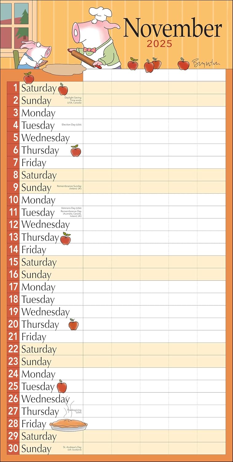 Sandra Boynton's My Family Calendar 17-Month 2024-2025 Family Wall Calendar - Image 6