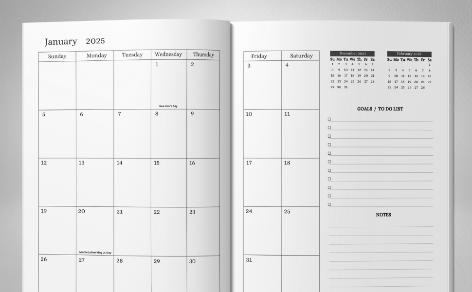 3 year calendar 2025-2026-2027 monthly planner