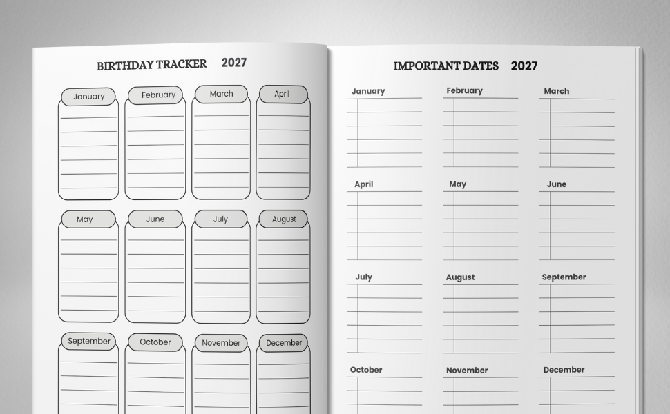 3 year calendar 2025-2026-2027 monthly planner