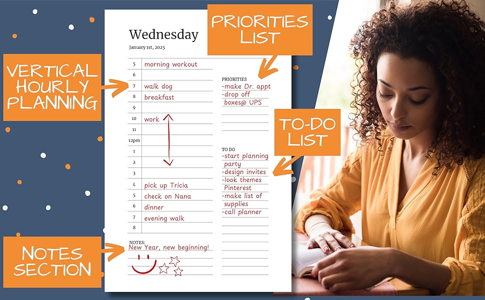 Example of page filled in