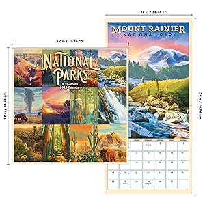 calendar 2024-2025 wall calendars planners gifts for men women home room decor gift