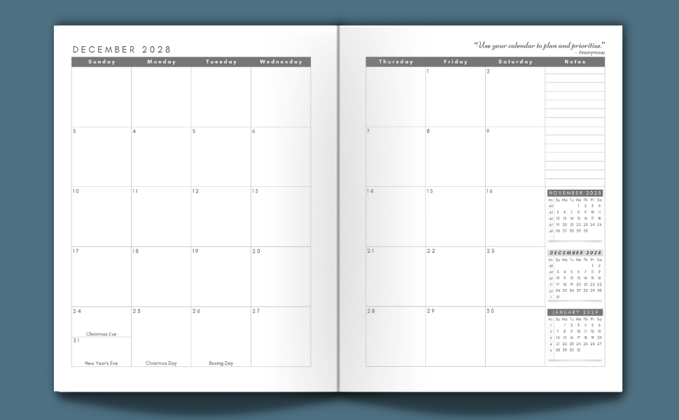 2025-2029 monthlyplanner