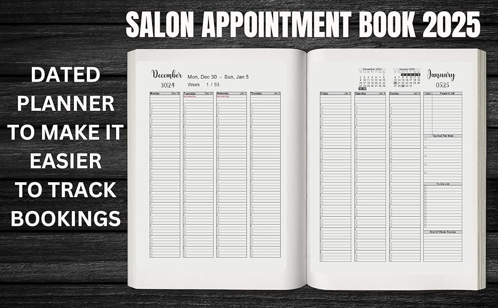 Salon Appointment Book 