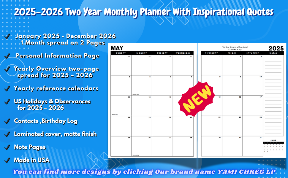 2025-2026 Monthly Planner