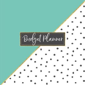 Budget Planner: Weekly and Monthly Financial Organizer | Savings - Bills - Debt Trackers | January - December | Abstract Teal & Black