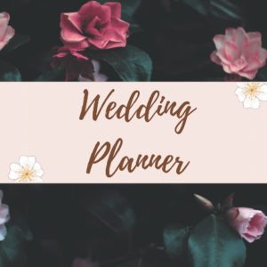 Wedding Planner: Black Floral Wedding Planner
