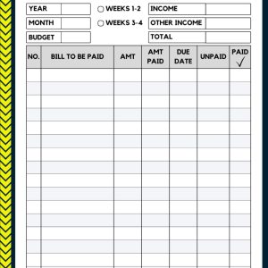 Bi-Weekly Budget Planner: A Bill Organizer to Manage Your Income and Expenses Effectively