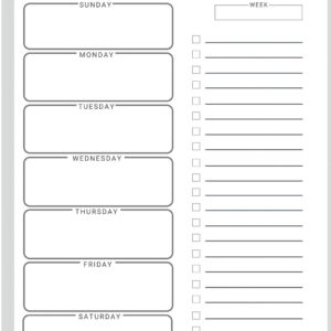 Weekly Meals Grocery List: Weekly Daily Meal Planner Pad for Menu Planning and Grocery Shopping List Food/Menu Organizer Notepad Notebook (Weekly Meal Planner)